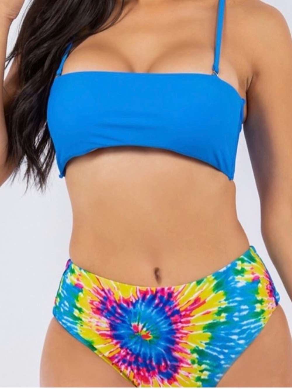 Yira sky blue tie dye 2 piece bikini size M